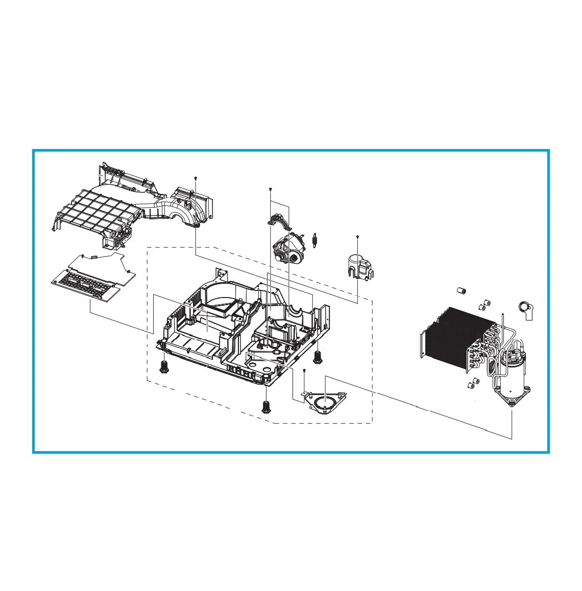 Base Circulation System Maquina de Secar Roupa Samsung DV70 - DC82-01203A - Image 3