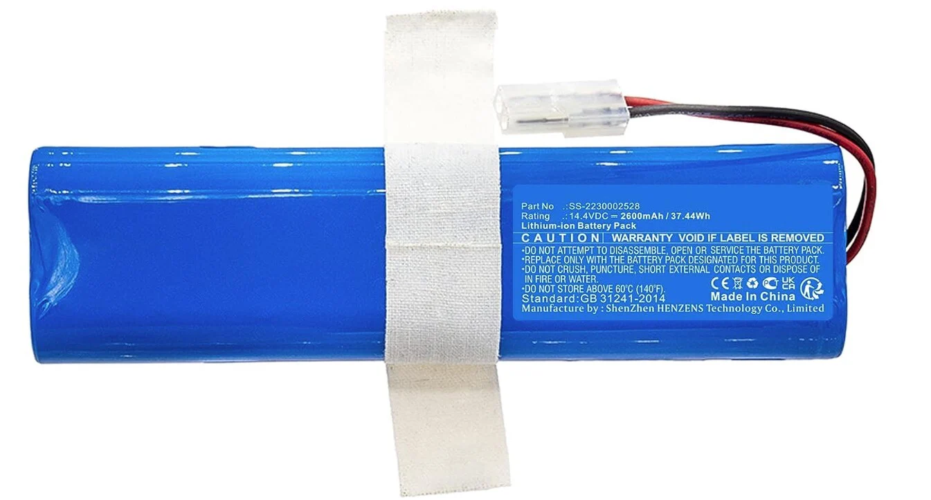 Bateria aspirador robot Rowenta 2600 mAh / 14,4V (132,5 x 37 x 21,5 mm) - SS-2230002528