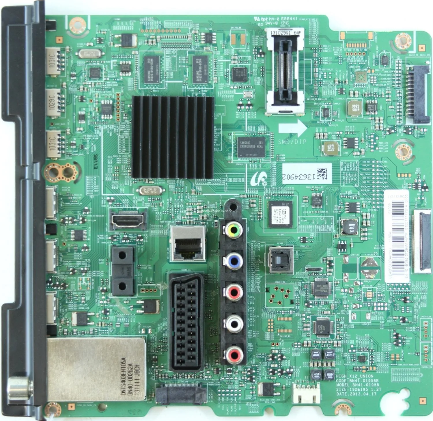 Conjunto de PCB da placa principal da TV Samsung - Bn94-07094N