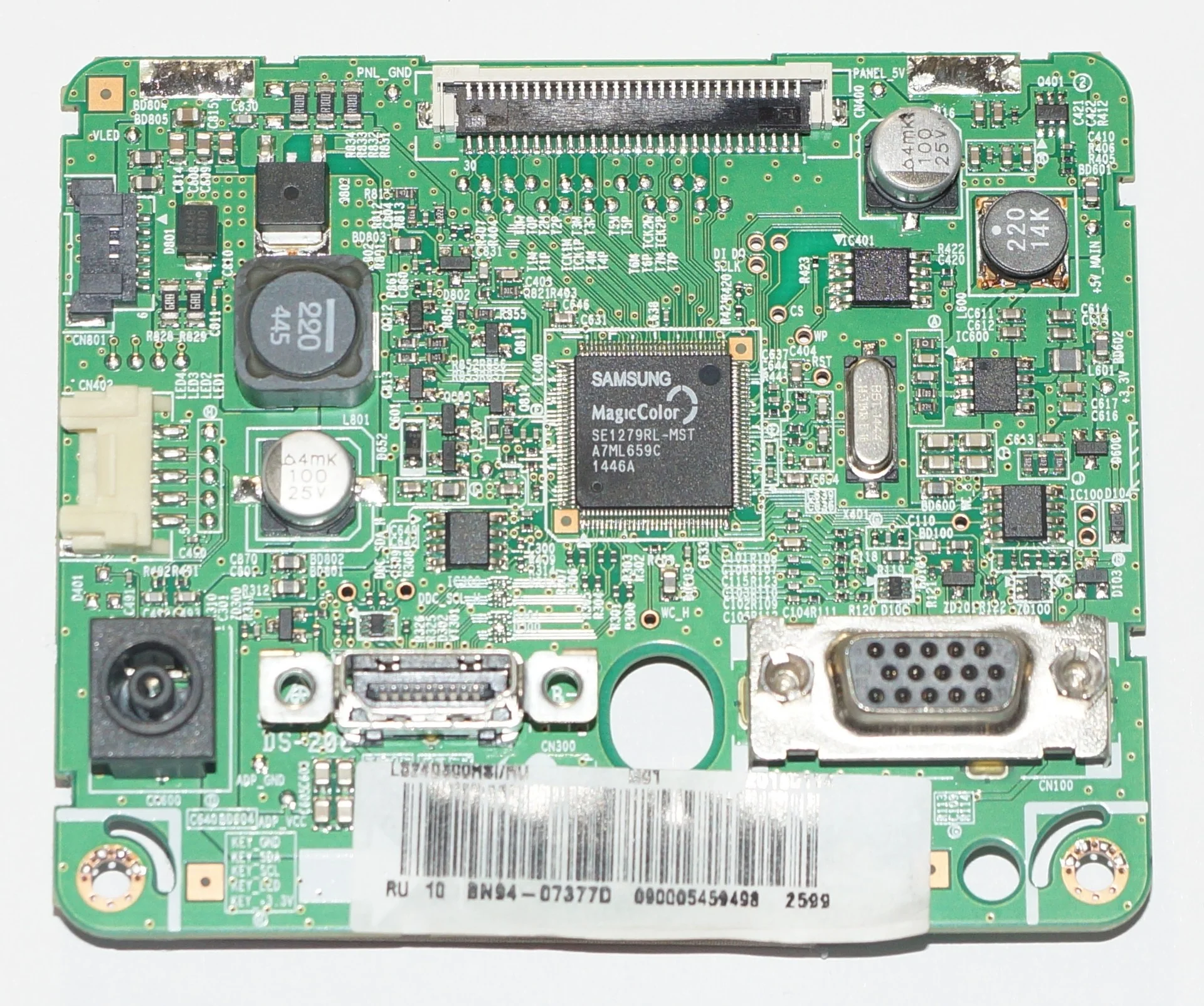 Conjunto de PCB da placa principal da TV Samsung - Bn94-07377D
