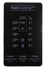 Cover Painel Controle Frigorífico Samsung - DA97-16831F