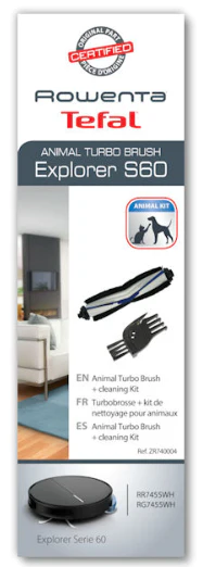 Escova para pelo de animais e escova pequena para aspirador robot Rowenta - ZR740004 - Image 2