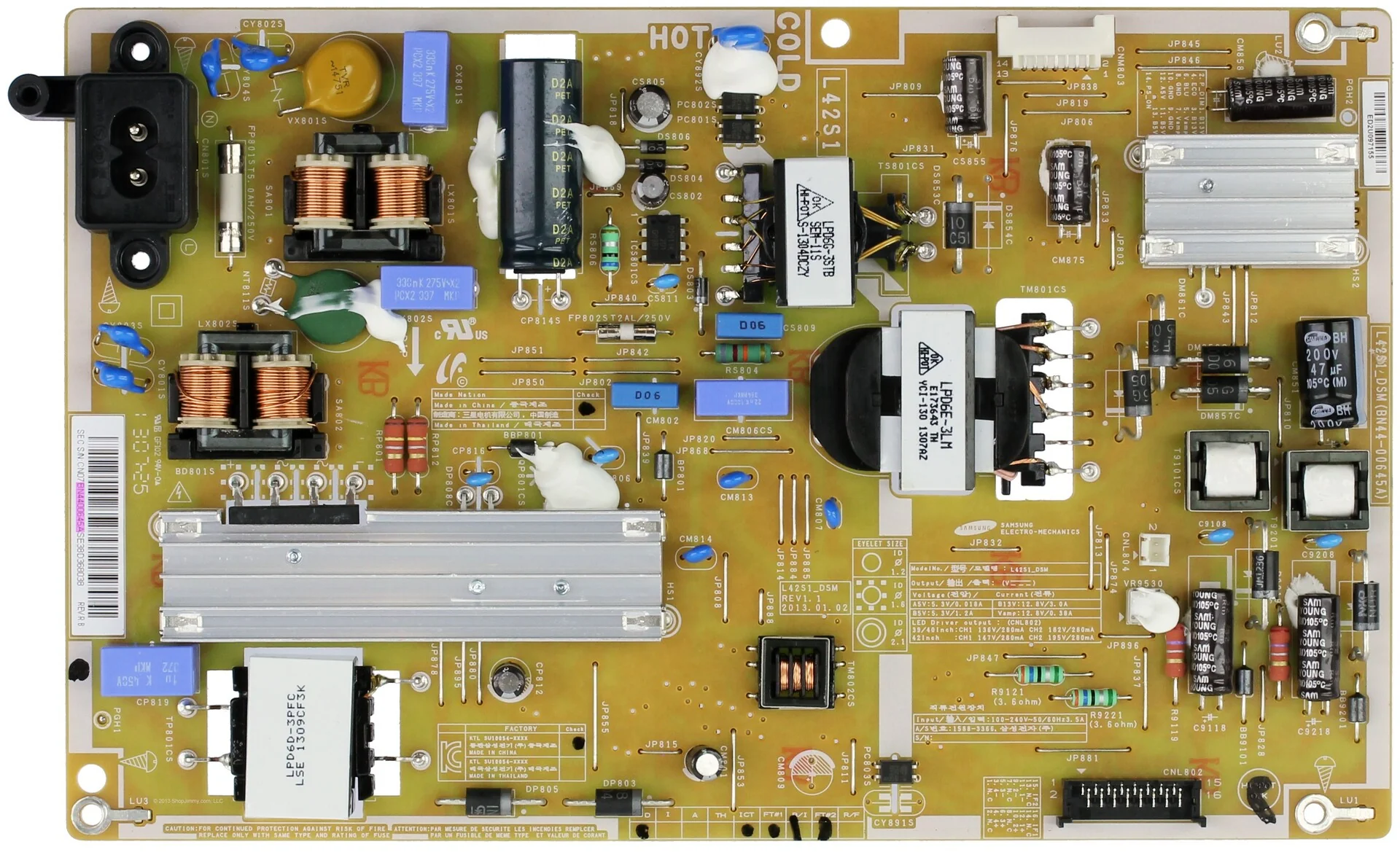 Fonte De Alimentação de Tv Samsung - Bn44-00645A