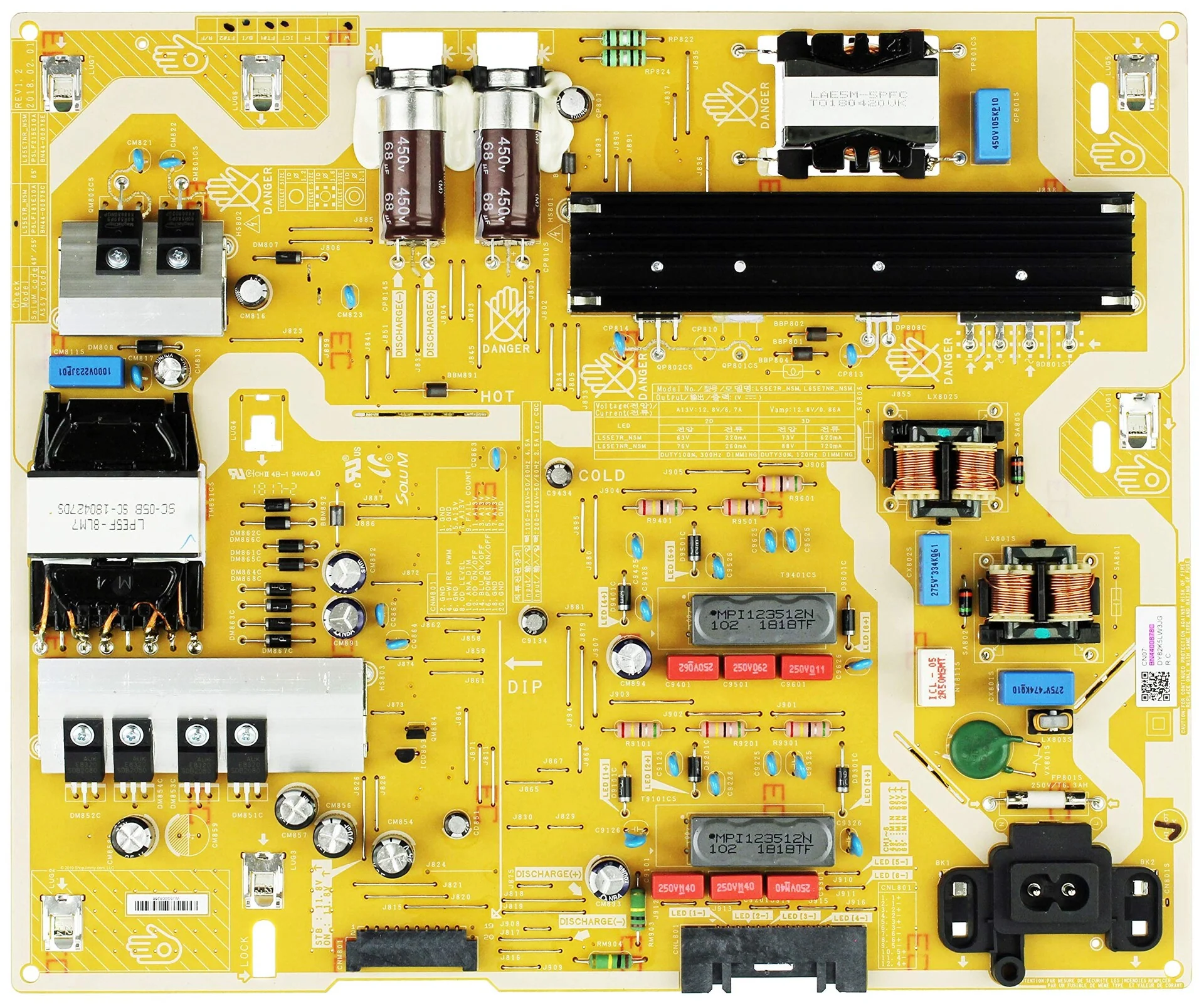 Fonte de Alimentaçao para TV Samsung - BN44-00878C