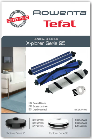 Kit de escovas centrais para aspirador robot ROWENTA - ZR791000