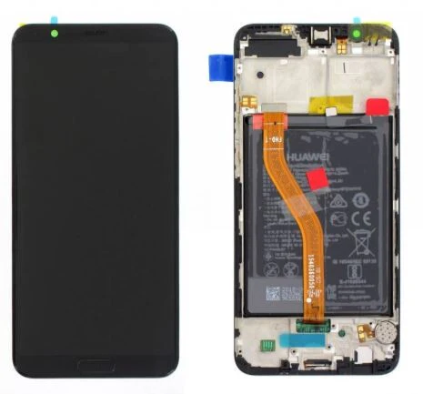 Lcd Display Module - Honor View 10 Black - 02351Sxc