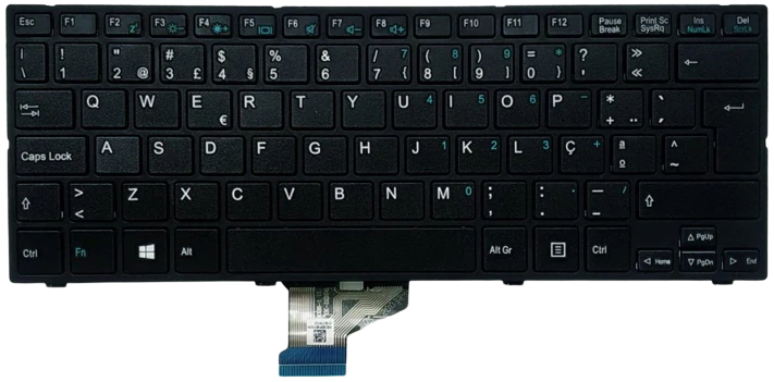 Teclado português Classmate PC LEAP T304 T304P SF20PA6W SF20GM7 SF20GM6 SF206M6 E-Escolas